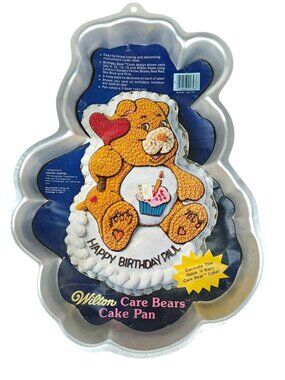 NEW Vintage Wilton Care Bears Aluminum Cake Pan Design Baking Mold 1983 Korea